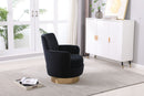 Teddy Swivel Barrel Chair, Swivel Accent Chairs Armchair For Living Room