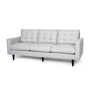 Jenny - Contemporary Tufted Fabric 3 Seater Sofa