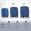 Softside Luggage Expandable 3 Piece Set Suitcase Upright Spinner Softshell Lightweight Luggage Travel Set