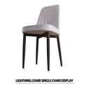 Modern Dining Chair With Cushions And Metal Legs