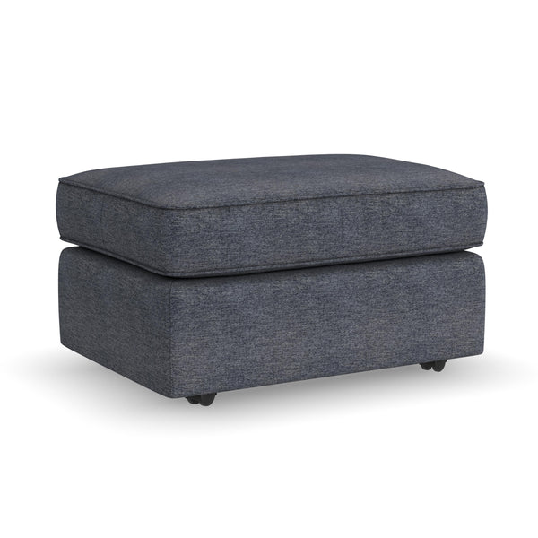 Vail - Fabric Ottoman - Blue