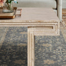 American Vintage Industrial Coffee Table, Double Tier Design