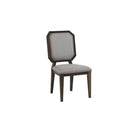 Selma - Side Chair Set of 2) - Gray Fabric & Tobacco
