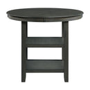 Amherst - Counter Table With Wood Leg - Gray Finish