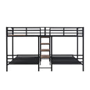 Metal Bunk Bed With Storage Shelves Staircase