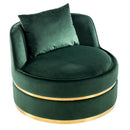 360 Degree Swivel Over Sized Upholstered Barrel Chair