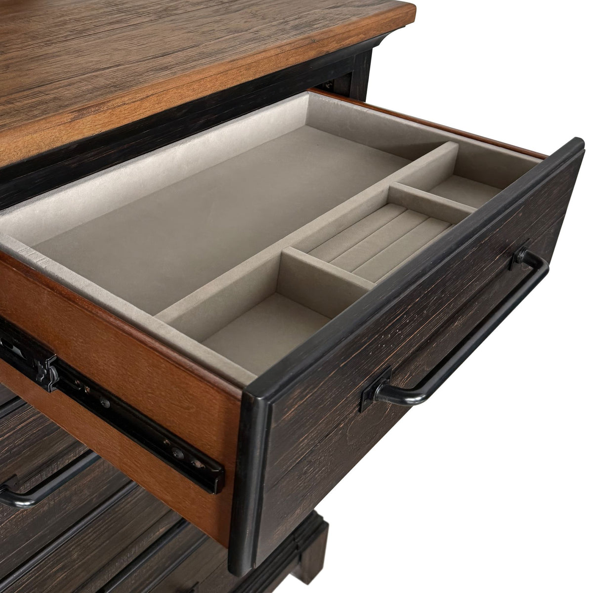 Montrose Dresser in Dark Brown by Elements International, view 3