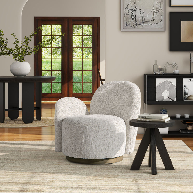 Duo - One-Arm Swivel Accent Chair