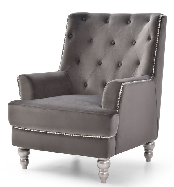 Pamona - G0910-C Chair - Dark Gray