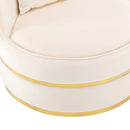 360 Degree Swivel Over Sized Upholstered Barrel Chair