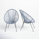 Modern Egg Shaped String Chairs (Set of 2)