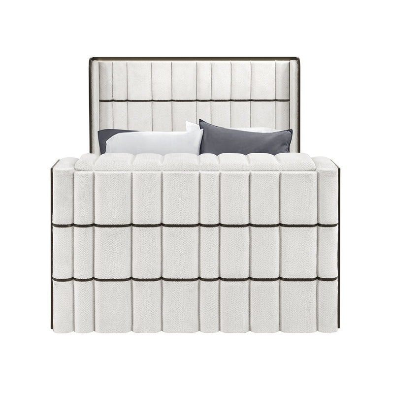 Isaiah - Bed With TV Lift-LED Speakers And Fireplace