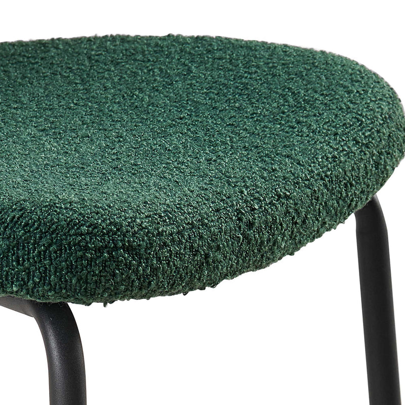 Boucle Dining Chairs, Dining Chairs With Metal Legs For Dining Room, Kitchen, Living Room