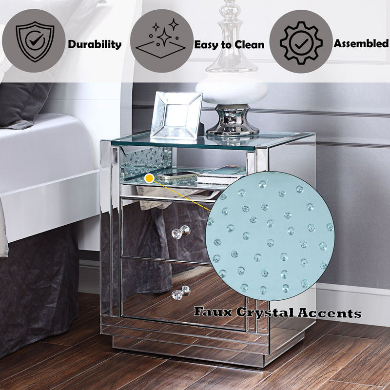 Nysa - Accent Table - Mirrored