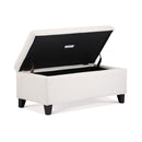 Storage Ottoman With Flip Top Lid
