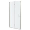 Fold Frameless Shower Door With Tempered Glass