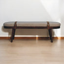 Nordholm Boucle Bench - Walnut