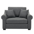 Modern Chenille Oversized Armchair, Chair And A Half, Single Sofa