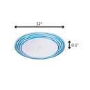 Designer Swirl Acrylic Dinner Plates (Set of 4)