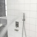 12" Ceiling Mount Square Shower System With Waterfall Tub Spout And Handheld Shower