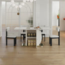 Modern Dining Table Set With Storage, Includes Chairs