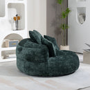 Lazy Sofa High Back Bean Bag Chair Couch With 3 Pillows