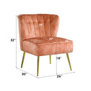 Sambell - Accent Chair - Burnt Orange Velvet