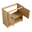 Modern Bathroom Vanity With Ceramic Sink, Freestanding Cabinet, Soft Closing Doors