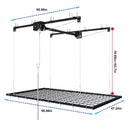 4 X 8 Ft Overhead Garage Storage Rack - Black