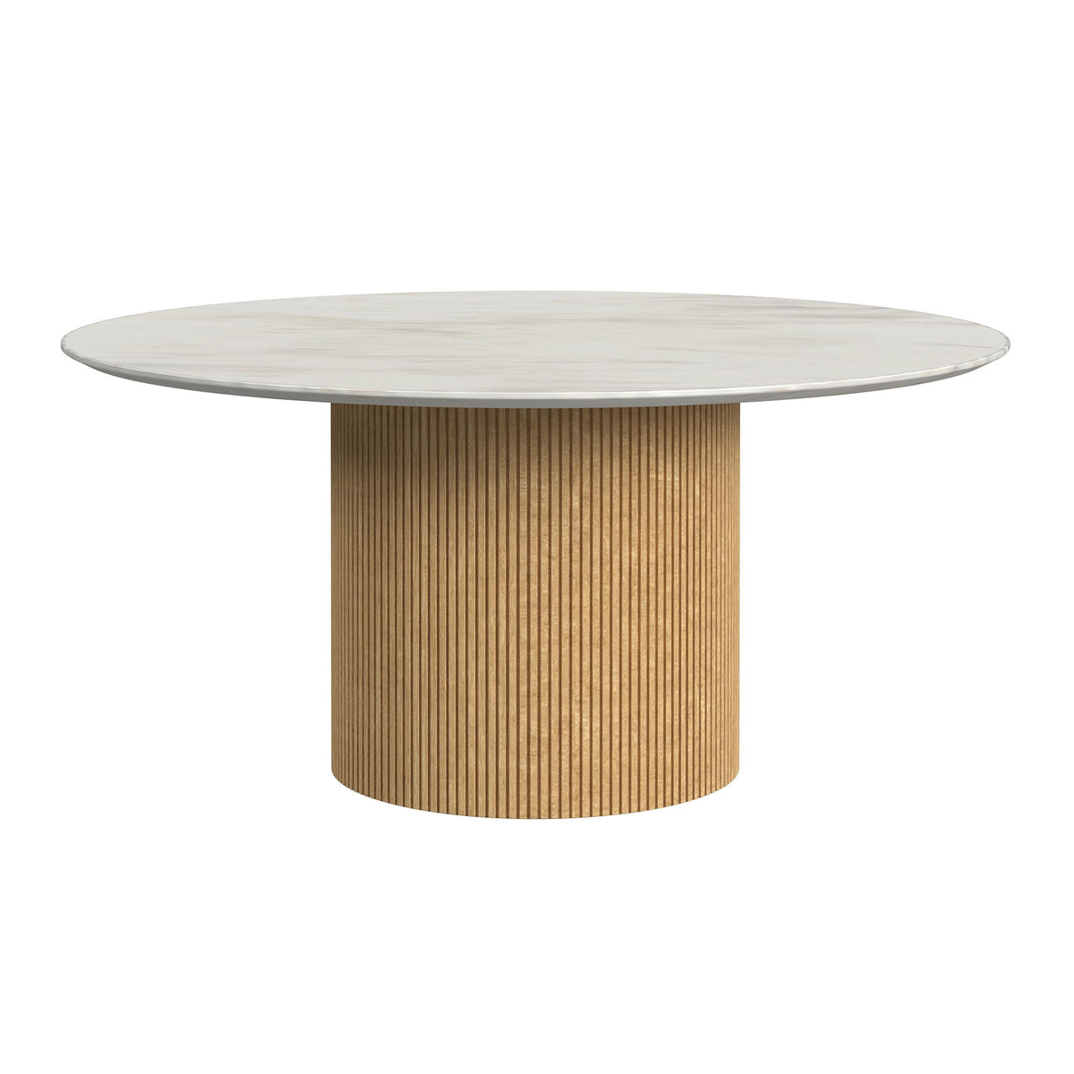 Sylvie Round Table in Dark Brown by Elements International, view 2