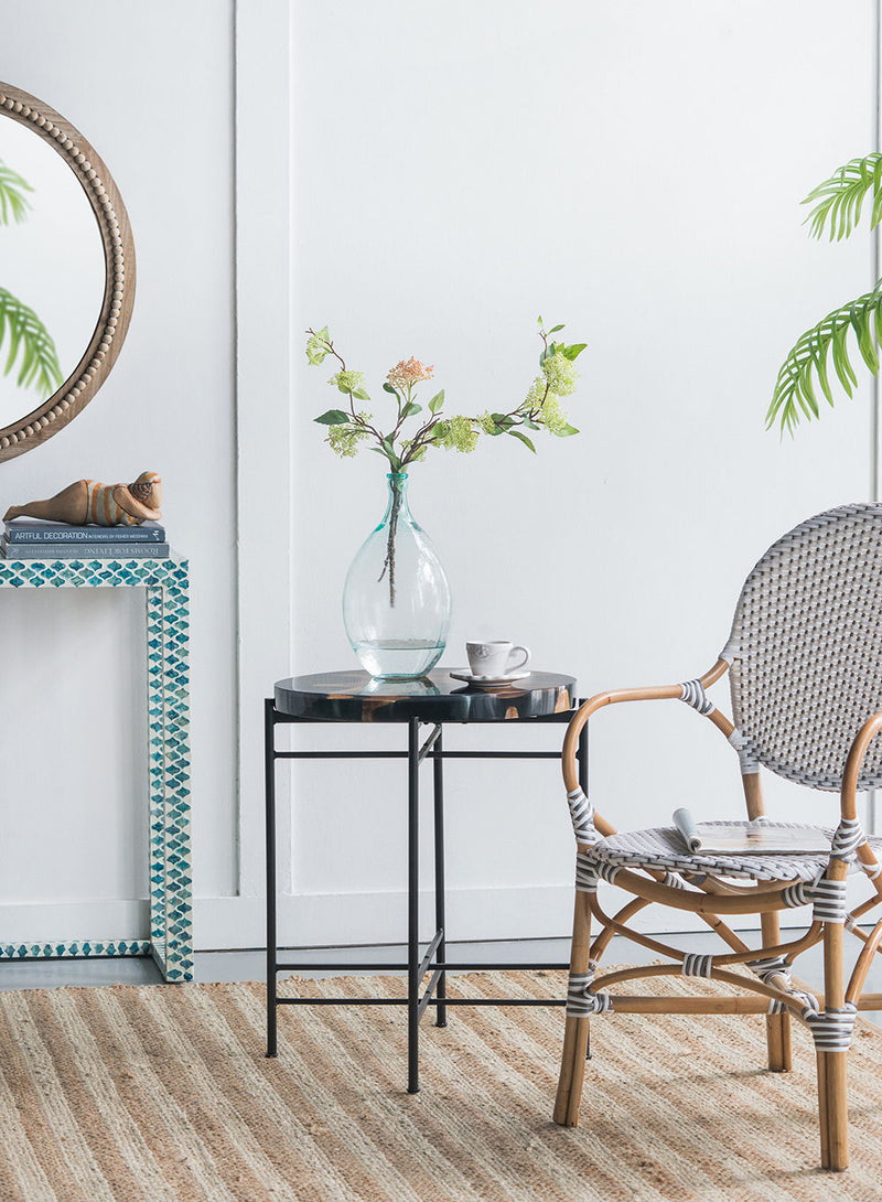 Side Table - Black / Brown