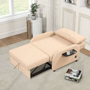 Versatile Pull Out Sofa Sleeper 3 In 1 With Wing Table & USB Charge, Compact Design