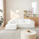 Modular Cloud Sectional Couch With L Shape Chaise, Deep Seat