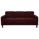 Ruth - Upholstered Track Arm Sofa Set