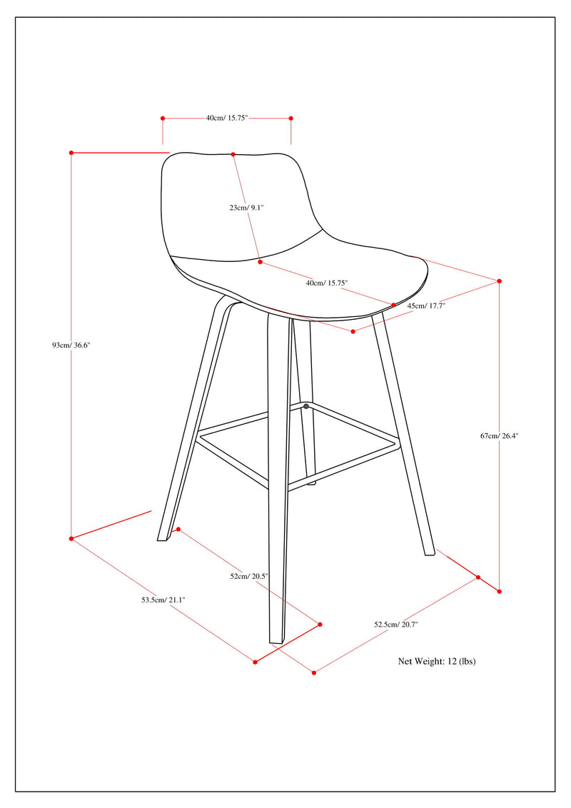 Randolph - Bentwood Multifunctional Counter / Bar Height Stool (Set of 2)