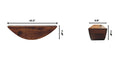 Crescent Floating Wall Shelf - Brown