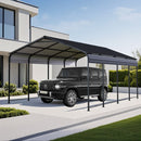Heavy Duty Carport With Galvanized Roof And Enhanced Base - Anthracite