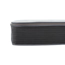 10" Full Size Hybrid Mattress In A Box, Gel Memory Foam Mattress Top With Pocket Coil Base - Gray / White