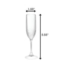 Tritan Lexington - Unbreakable Plastic Champagne Flutes, Durable Glass Alternative (Set of 4), 6Oz - Clear