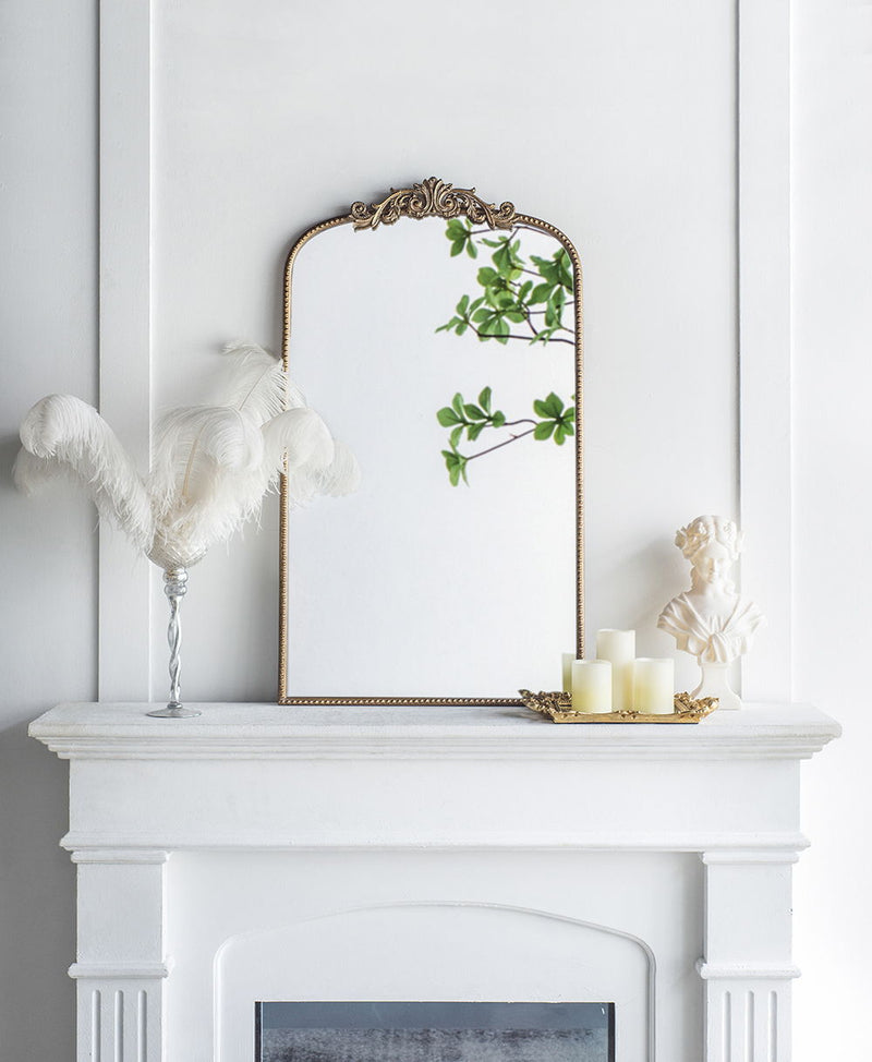 Arch Mirror, Baroque Inspired Wall Decor For Bathroom Bedroom Living Room