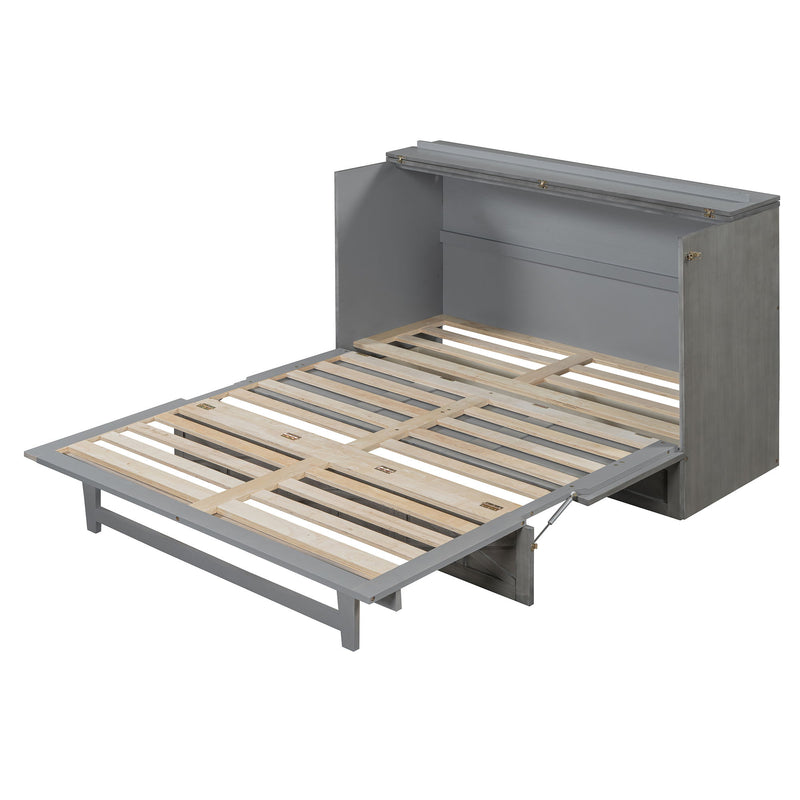 Murphy Bed With Large Drawers And USB Ports