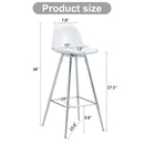 Stylish Upholstered Bar Chairs With Metal Leg