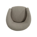 Contemporary Swivel Glider Chair With 360 Degree Rotation