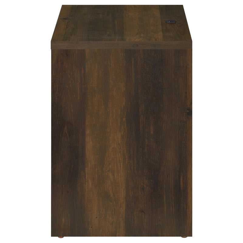 Transitional Nightstand With Dual USB Charging And Motion Sensor Light