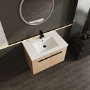 Bathroom Vanity Set With Resin Countertop Sink, 2 Doors