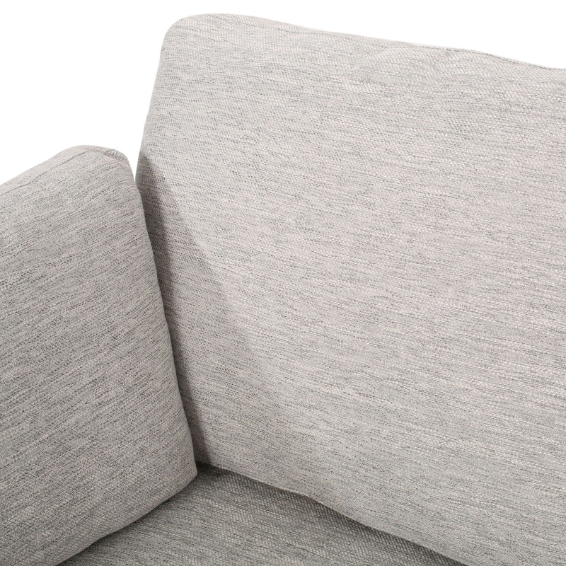 Mid Century Modern 3 Seater Sofa With Pillow Cushions - Light Gray