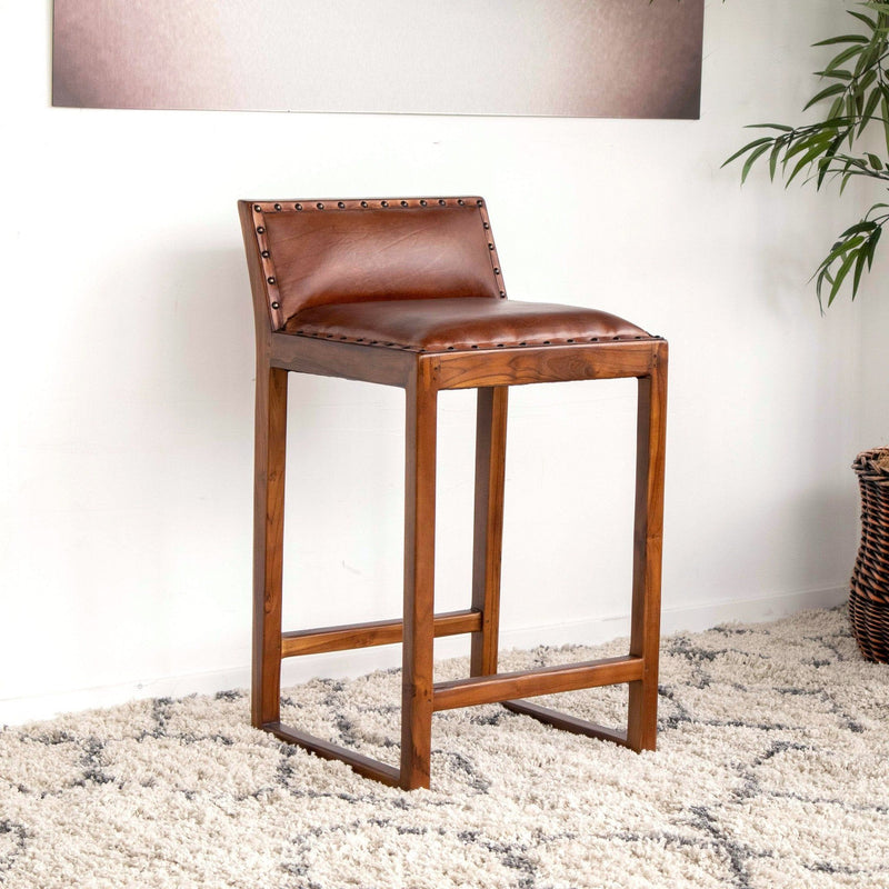 Gavin - Counter Stool - Brown / Rustic