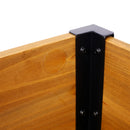 Raised Garden Bed With Metal Legs And Folding Storage Shelf