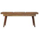 Larissa - Triple Accent Cane Bench - Beige