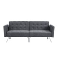 Futon Sofa Bed Convertible Folding Lounge Couch, Armrests